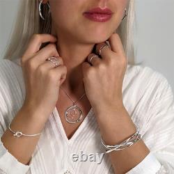 Sterling Silver Bangle Triple Russian Wedding Classic Bracelet Silverly