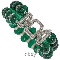 Sterling Silver Bangle With Cubic Zirconia 925 Round Shape Green Women Bracelet
