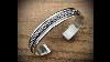 Sterling Silver Braided Rope Cuff Bracelet Flatwearable Artisan Jewelry