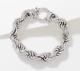 Sterling Silver High Polished Rope Bracelet 7-1/4, By Silver Style
