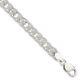 Sterling Silver Polished And Textured 7.5 Bracelet For Women 13.51g