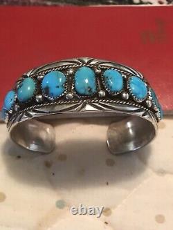 Sterling silver turquoise bracelet cuff