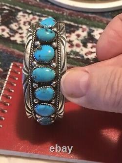 Sterling silver turquoise bracelet cuff