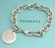 Tiffany&co Return To Tiffany Tag Bracelet Sterling Silver 925 Bangle #379