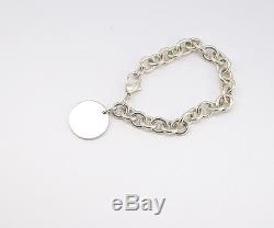 TIFFANY&Co Return to Tiffany Tag Bracelet Sterling Silver 925 Bangle #379