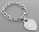 Tiffany & Co. Sterling Silver Please Return To. Xl Heart Tag Bracelet Xtra Large