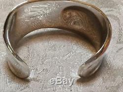 TIFFANY Elsa Peretti Sterling Silver Right Wrist Bone Cuff Bracelet Ret$995