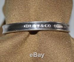 Tiffany & Co 1837 Bangle Cuff Bracelet Sterling Silver 925 T&CO 1997