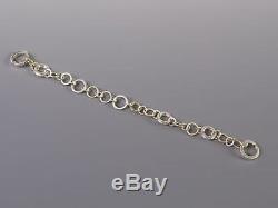 Tiffany & Co. 18K Yellow Gold & Sterling Silver Multi Circle Link 7 Bracelet