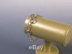 Tiffany & Co. 18K Yellow Gold & Sterling Silver Multi Circle Link 7 Bracelet