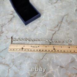 Tiffany & Co. 8.5 Chain Bracelet with Toggle Clasp in Sterling Silver