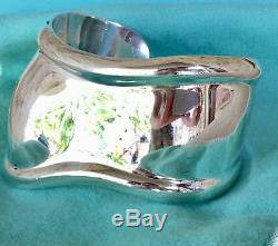 Tiffany & Co. Elsa Peretti 1978 Vintage BONE Cuff Bracelet Sterling Silver 925