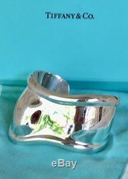 Tiffany & Co. Elsa Peretti 1978 Vintage BONE Cuff Bracelet Sterling Silver 925