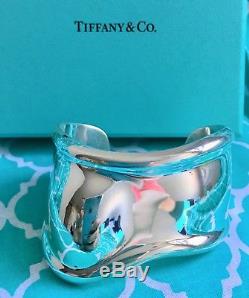 Tiffany & Co. Elsa Peretti 1978 Vintage BONE Cuff Bracelet Sterling Silver 925