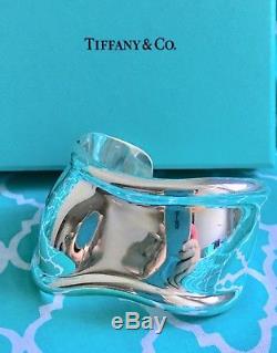 Tiffany & Co. Elsa Peretti 1978 Vintage BONE Cuff Bracelet Sterling Silver 925