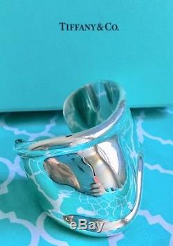 Tiffany & Co. Elsa Peretti 1978 Vintage BONE Cuff Bracelet Sterling Silver 925