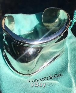 Tiffany & Co. Elsa Peretti Bone Cuff. 925 Sterling Silver Bracelet