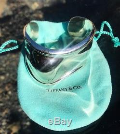 Tiffany & Co. Elsa Peretti Bone Cuff. 925 Sterling Silver Bracelet