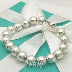 Tiffany & Co HardWare Ball Bracelet Sterling Silver 10mm Bead