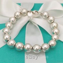 Tiffany & Co HardWare Ball Bracelet Sterling Silver 10mm Bead