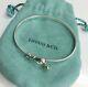 Tiffany & Co. Hook & Eye Love Knot Bangle 18k Gold & Silver 925 Withporch Dhl