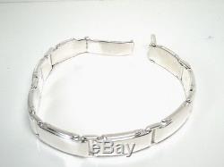 Tiffany & Co. Men's Sterling Silver METROPLIS Link Bracelet Tiffany Pouch