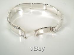 Tiffany & Co. Men's Sterling Silver METROPLIS Link Bracelet Tiffany Pouch