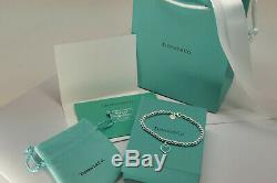 Tiffany & Co. Solid Sterling Silver Bracelet with Box Bag Gift for Her USA Ship