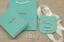 Tiffany & Co. Solid Sterling Silver Bracelet with Box Bag Gift for Her USA Ship