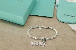 Tiffany & Co. Solid Sterling Silver Bracelet with Box Bag Gift for Her USA Ship