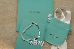 Tiffany & Co. Solid Sterling Silver Bracelet with Box Bag Gift for Her USA Ship