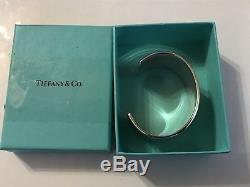 Tiffany & Co. Sterling Silver 1837 925 Wide Cuff Bangle Bracelet Authentic 2001
