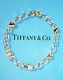 Tiffany & Co Sterling Silver 18k 18ct Gold Link Bracelet 7.5 Inch
