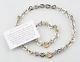 Tiffany & Co. Sterling Silver & 18k Yellow Gold Heart Chain Bracelet & Necklace
