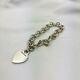 Tiffany & Co. Sterling Silver 925 Return To Heart Tag Charm Bracelet No Box