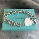 Tiffany & Co Sterling Silver Blank Heart Tag Bracelet With Box