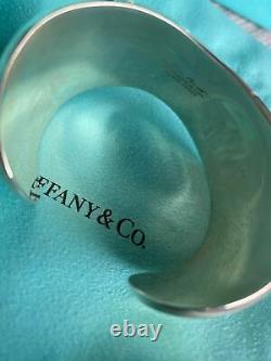 Tiffany & Co Sterling Silver Elsa Peretti Small Bone Cuff Bracelet 43mm (Right)