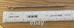Tiffany & Co. Sterling Silver Men's Venetian Box Link Bracelet 925 7.5 Inch