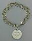 Tiffany & Co Sterling Silver Please Return To Circle Tag Bracelet 7.5
