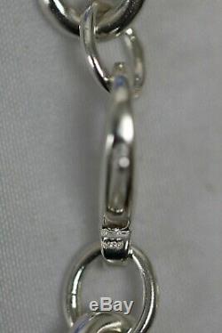 Tiffany & Co Sterling Silver Please Return to Circle Tag Bracelet 7.5