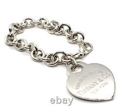 Tiffany & Co. Sterling Silver Return to Tiffany X-Large Heart Tag Charm Bracelet