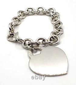 Tiffany & Co. Sterling Silver Return to Tiffany X-Large Heart Tag Charm Bracelet