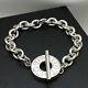 Tiffany & Co Sterling Silver T&co 1837 Circle Toggle Bracelet