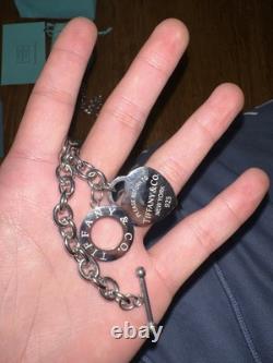 Tiffany & Co Sterling Silver Thick Necklace Have 77grams 15 Inch Long Bracelet