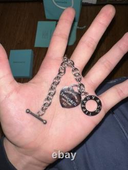 Tiffany & Co Sterling Silver Thick Necklace Have 77grams 15 Inch Long Bracelet