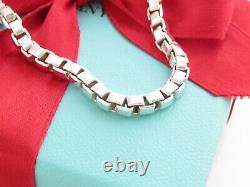 Tiffany & Co Sterling Silver Venetian 7.5 Inch Bracelet Box