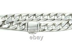 Tiffany & Co T&Co. 925 Sterling Silver HEAVY Men's Curb Link Bracelet 8.5