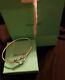 Tiffany & Co Yellow Gold Sterling Silver Heart Style Bangle Bracelet