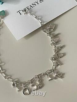 Tiffany Love Notes Dangle Charm Bracelet NEW