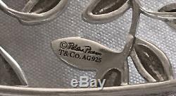 Tiffany Paloma Picasso Sterling Silver Olive Leaf Cuff Bracelet New Beautiful